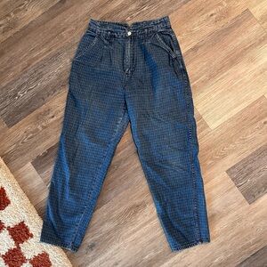 vintage Gitano checkered jeans